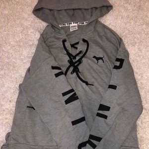 Dark Grey PINK Hoodie